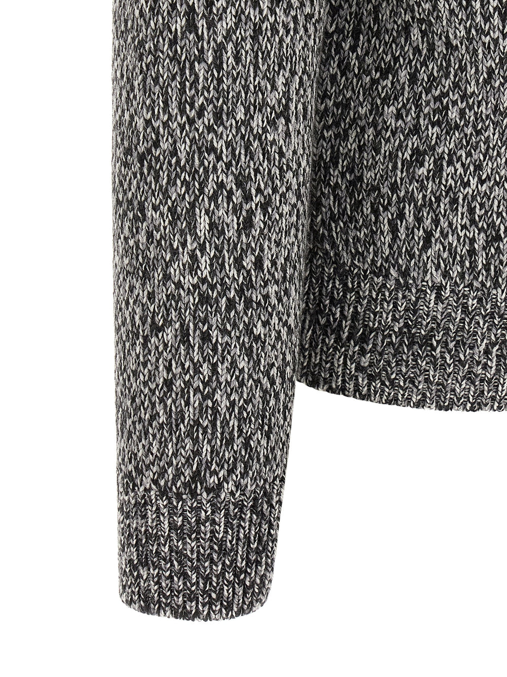 Brioni Bicolour Wool Cardigan in White and Black
