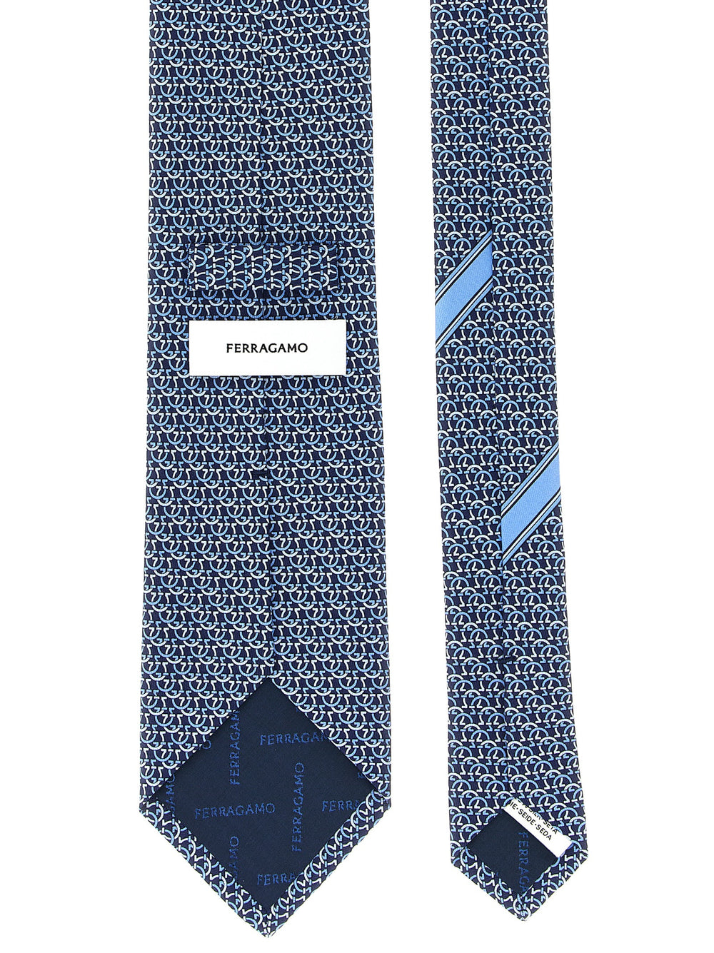 Ferragamo Μαντήλι από 100% Μετάξι σε Μπλε