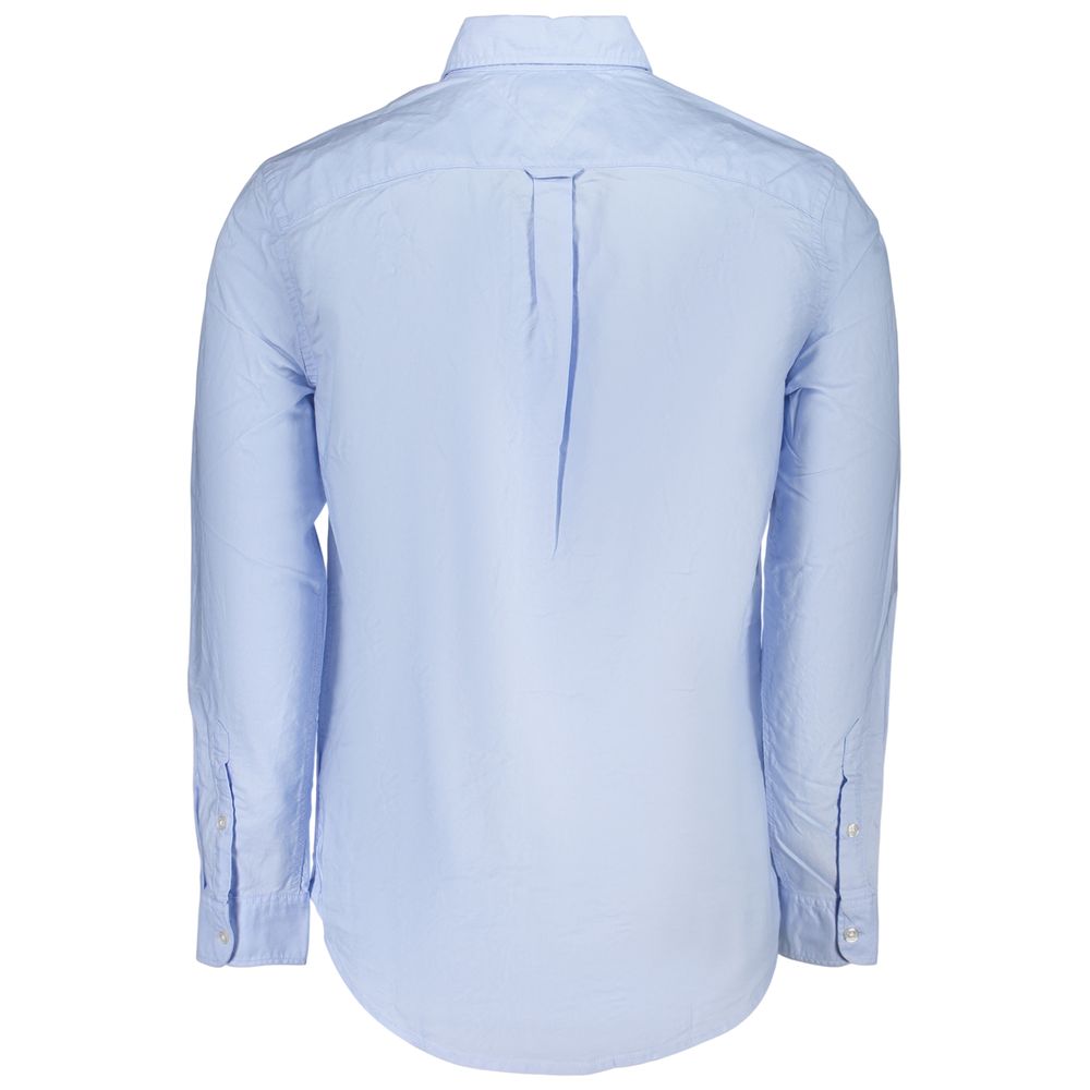 Tommy Hilfiger Azzurro Βαμβακερό Πουκάμισο