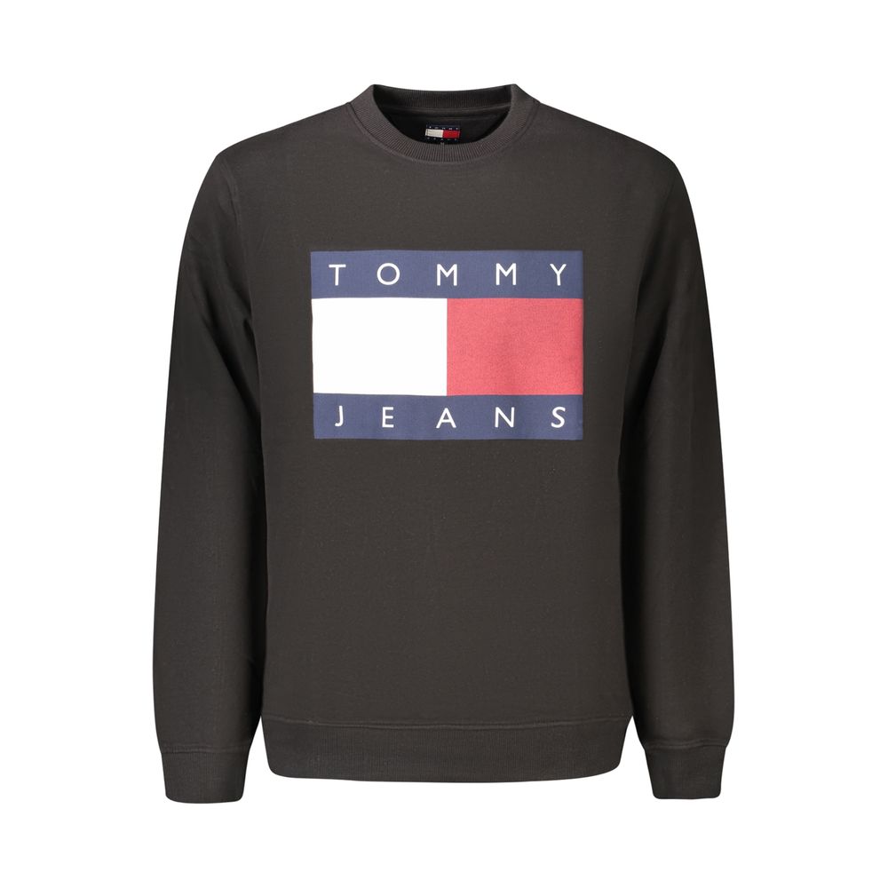 Tommy Hilfiger Μαύρο Βαμβακερό Φούτερ