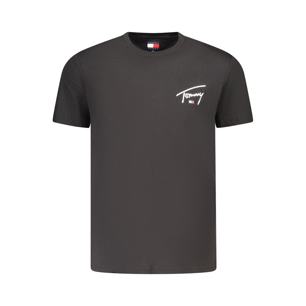 Tommy Hilfiger Μαύρο Βαμβακερό T-Shirt