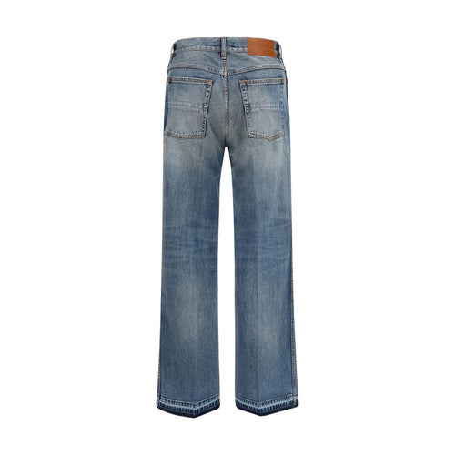 Amiri Cotton Straight-Leg Jeans in Blue
