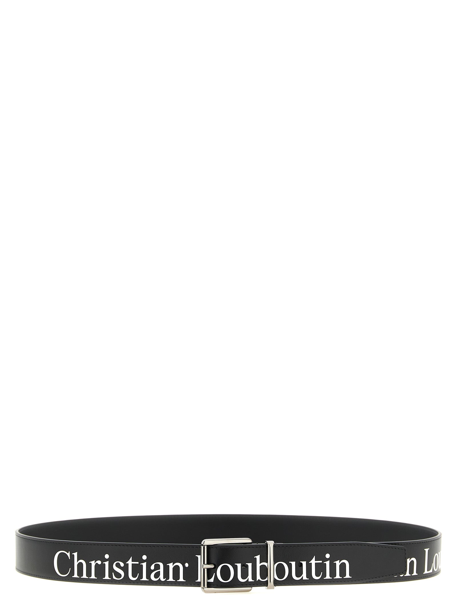 Christian Louboutin Calfskin Belt in Black