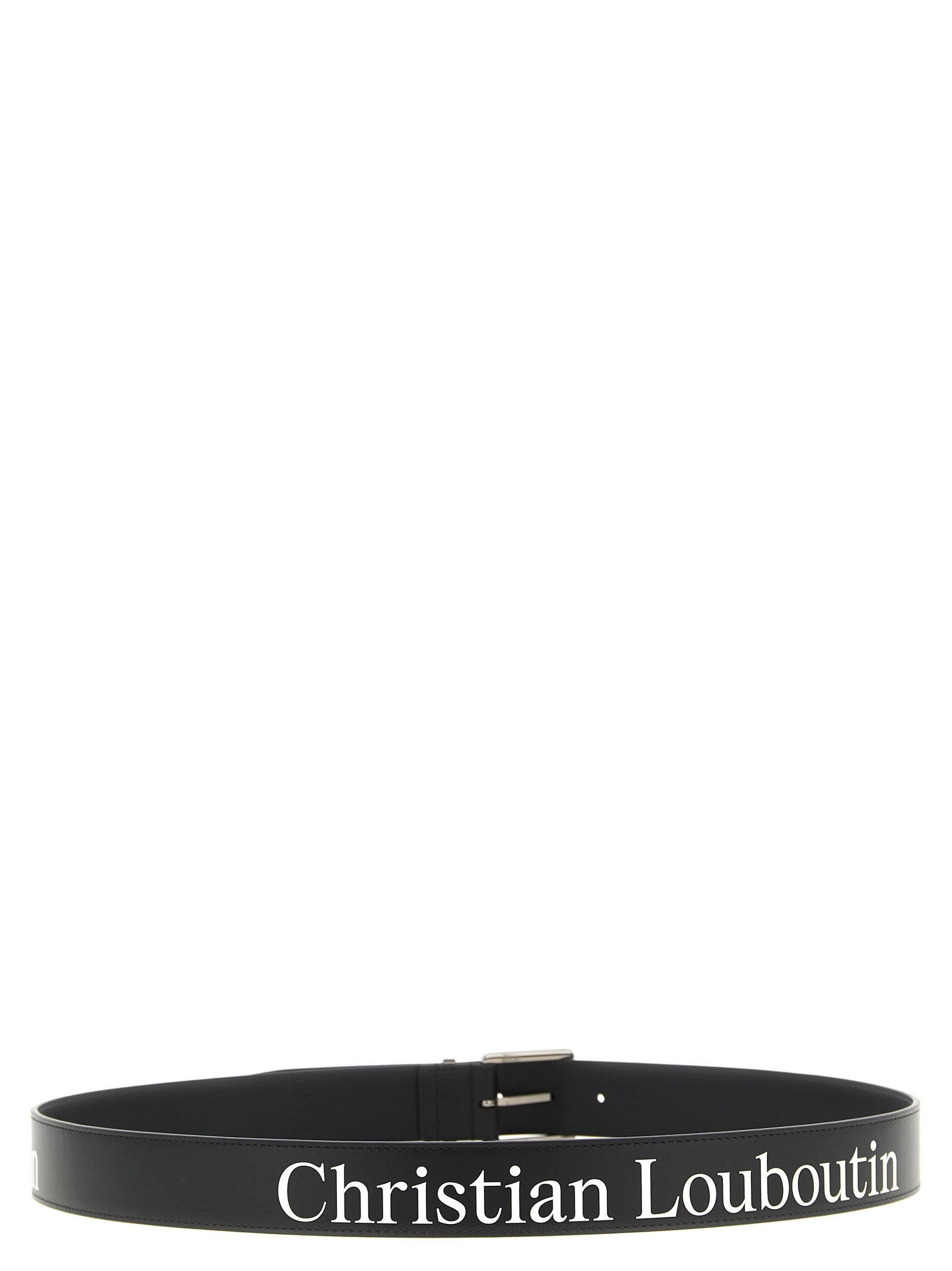Christian Louboutin Calfskin Belt in Black