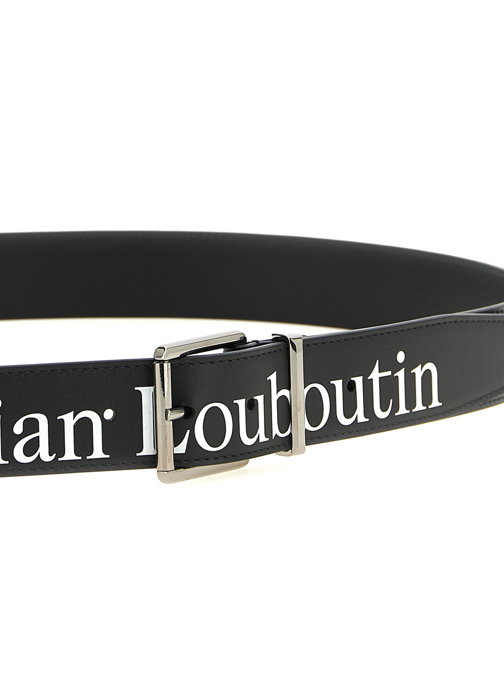 Christian Louboutin Calfskin Belt in Black