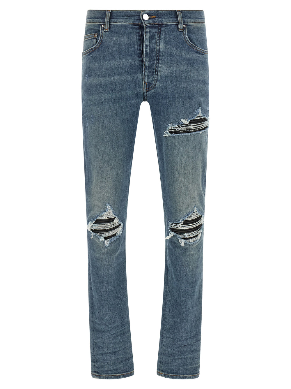 Amiri MX1 Cotton Skinny Jeans in Blue