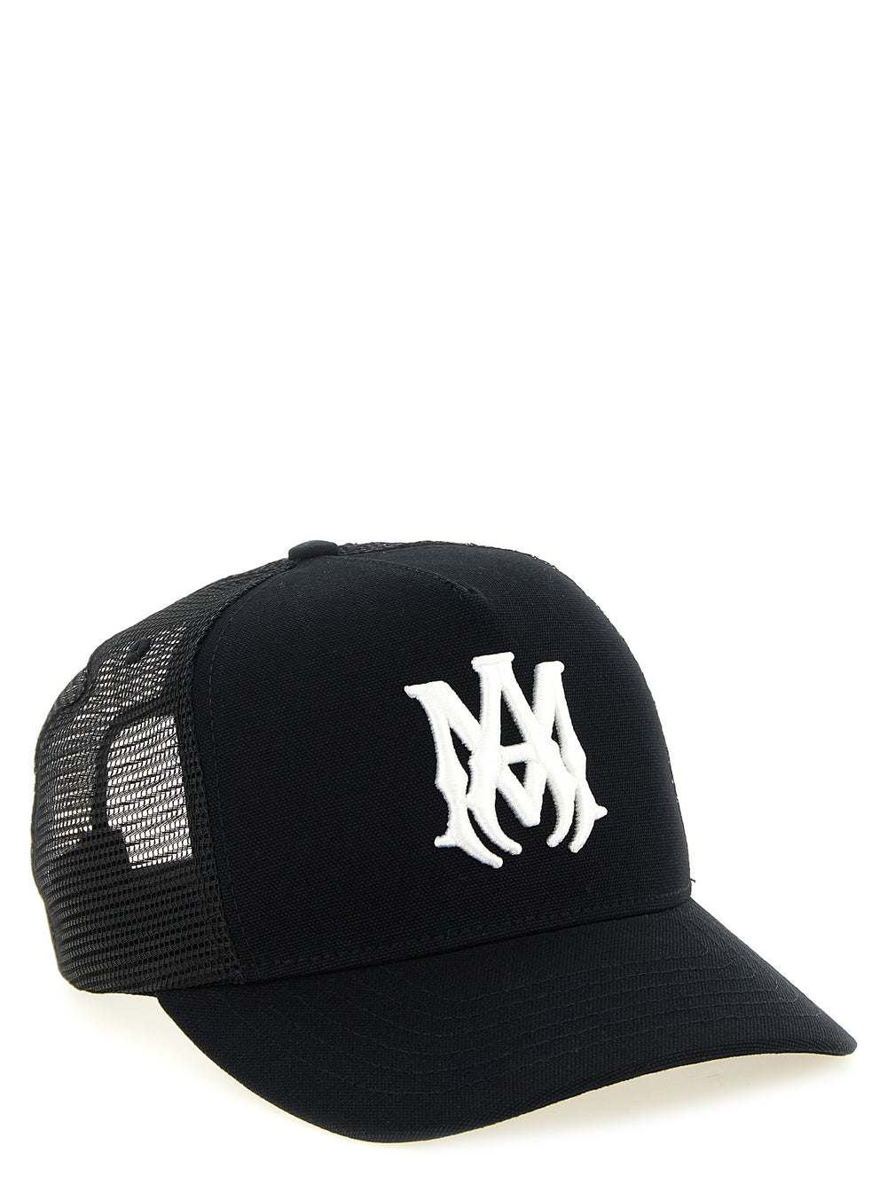 Amiri MA Logo Cotton Baseball Cap in Black