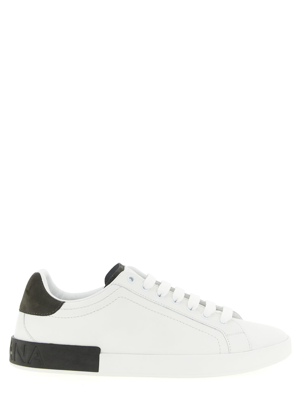 Dolce & Gabbana Calfskin Low Top Sneakers in White