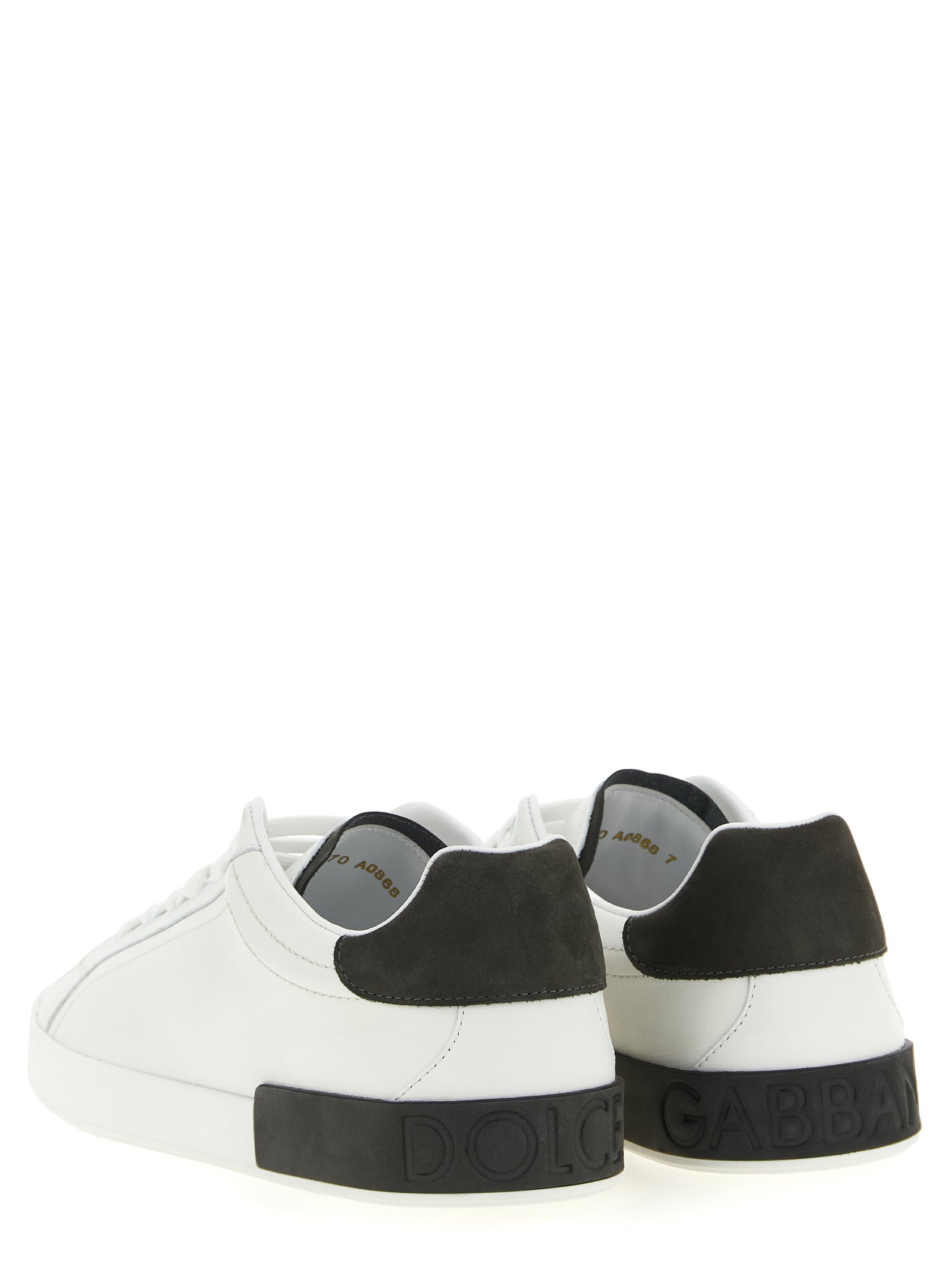 Dolce & Gabbana Calfskin Low Top Sneakers in White