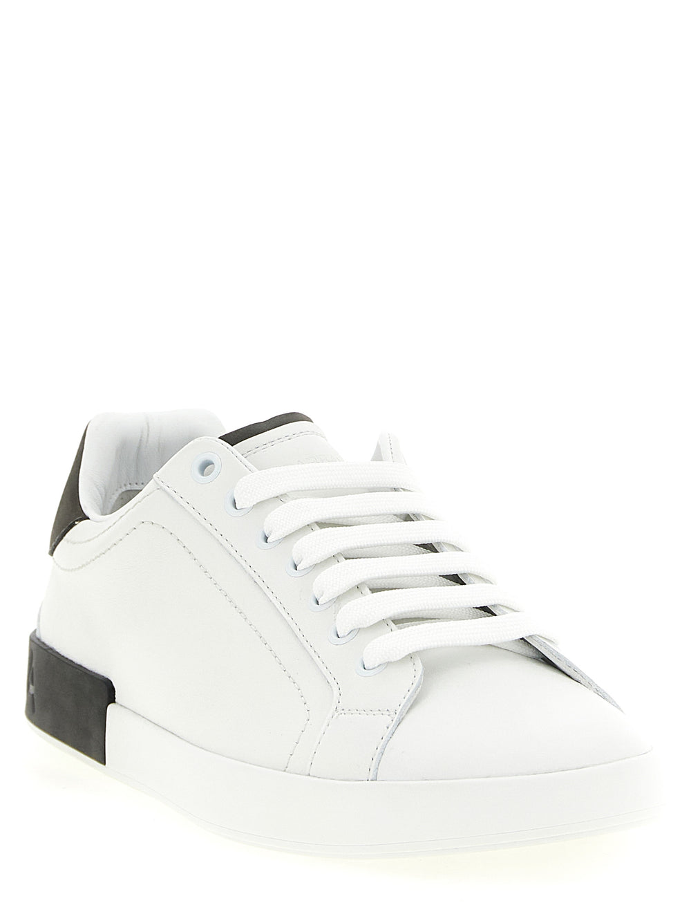 Dolce & Gabbana Calfskin Low Top Sneakers in White