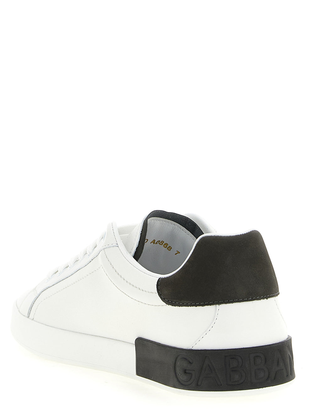 Dolce & Gabbana Calfskin Low Top Sneakers in White