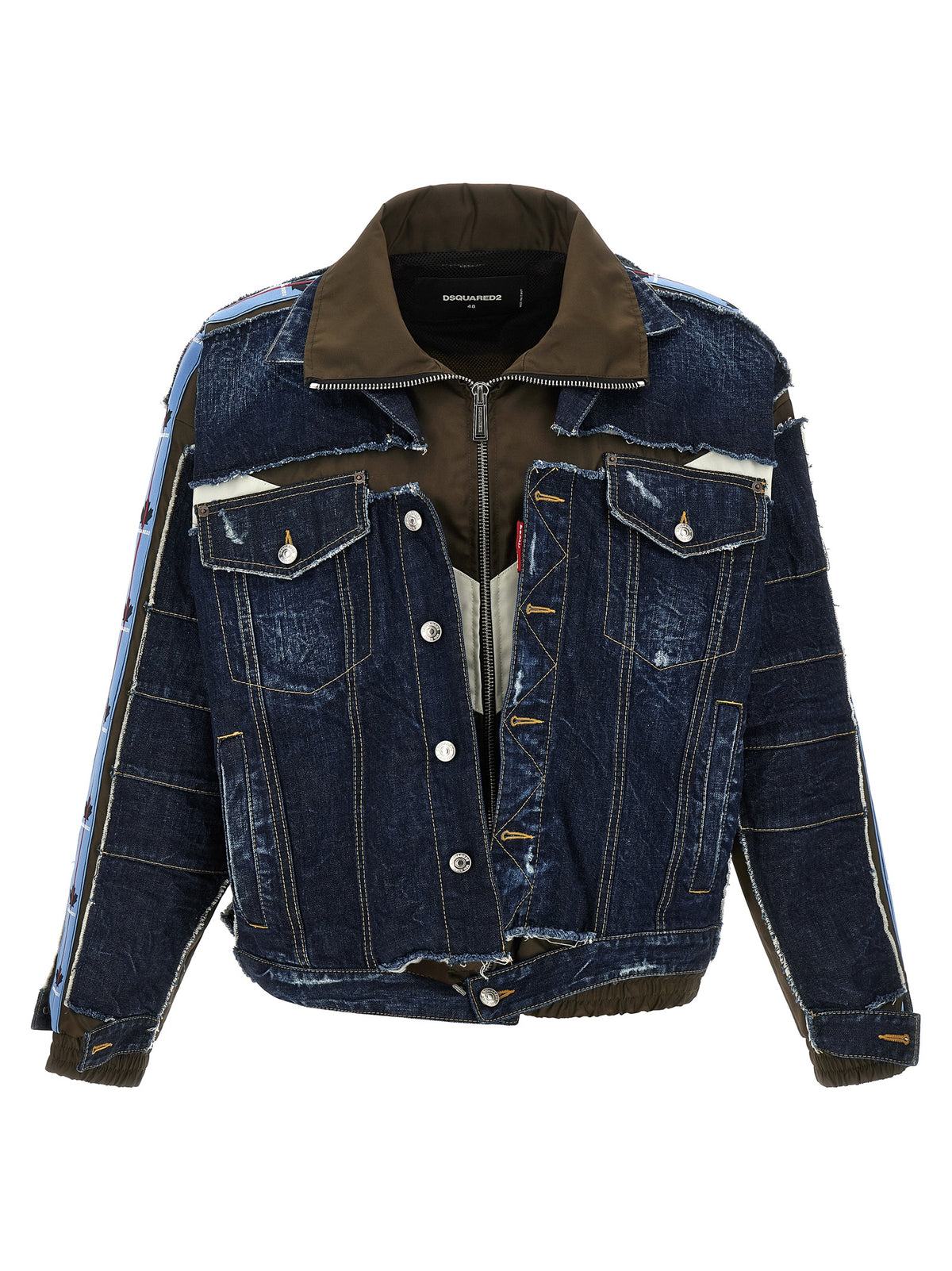 Dsquared² Βαμβακερό Τζιν Μπουφάν σε Μπλε