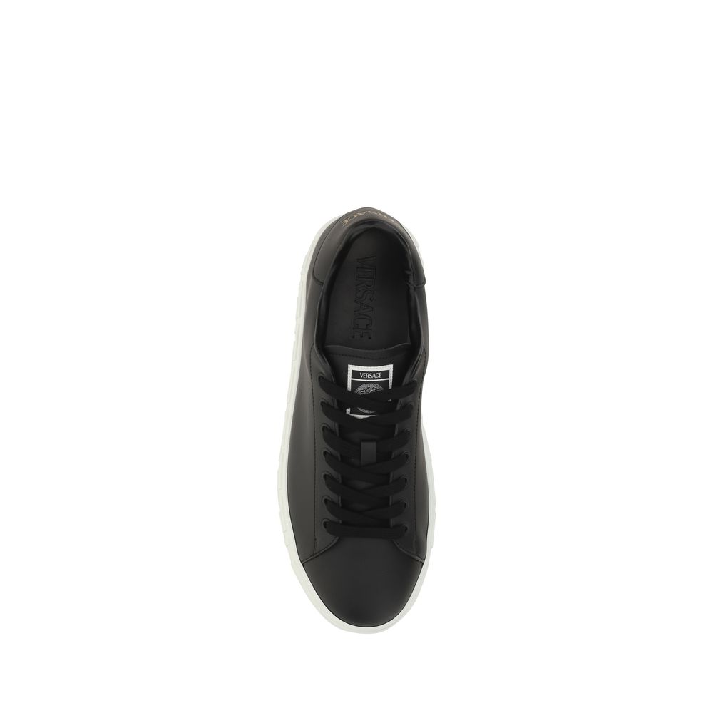 Versace Sneakers από 100% Δέρμα Μοσχαριού σε Μαύρο