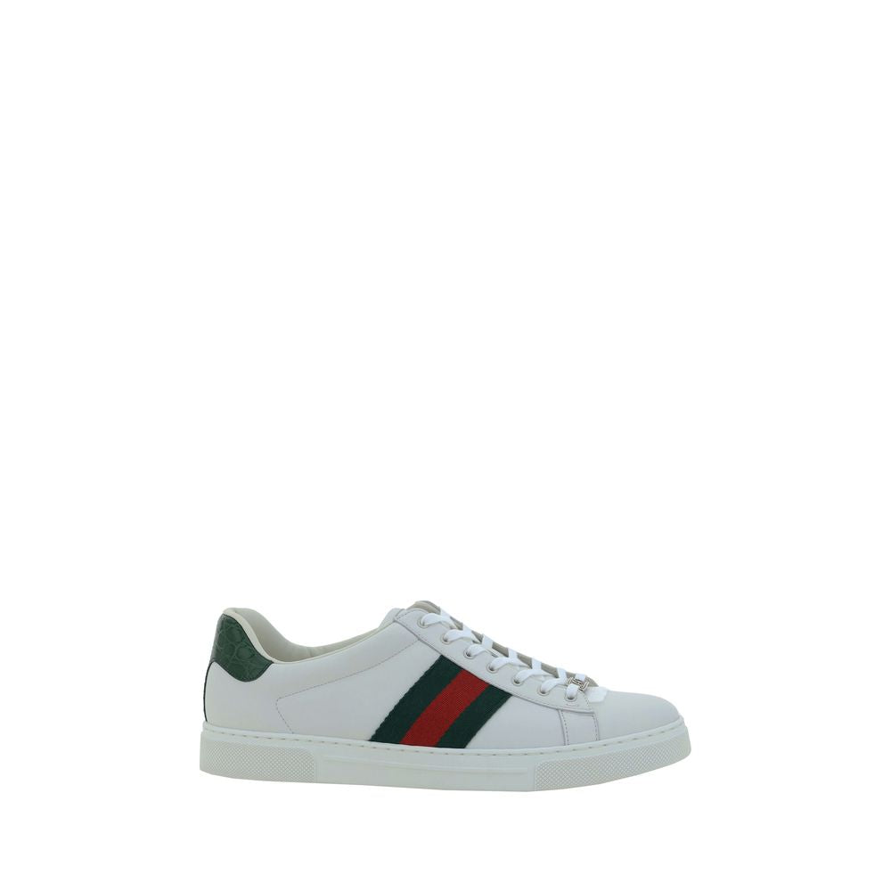 Gucci Sneakers από Δέρμα Μοσχαριού σε Λευκό