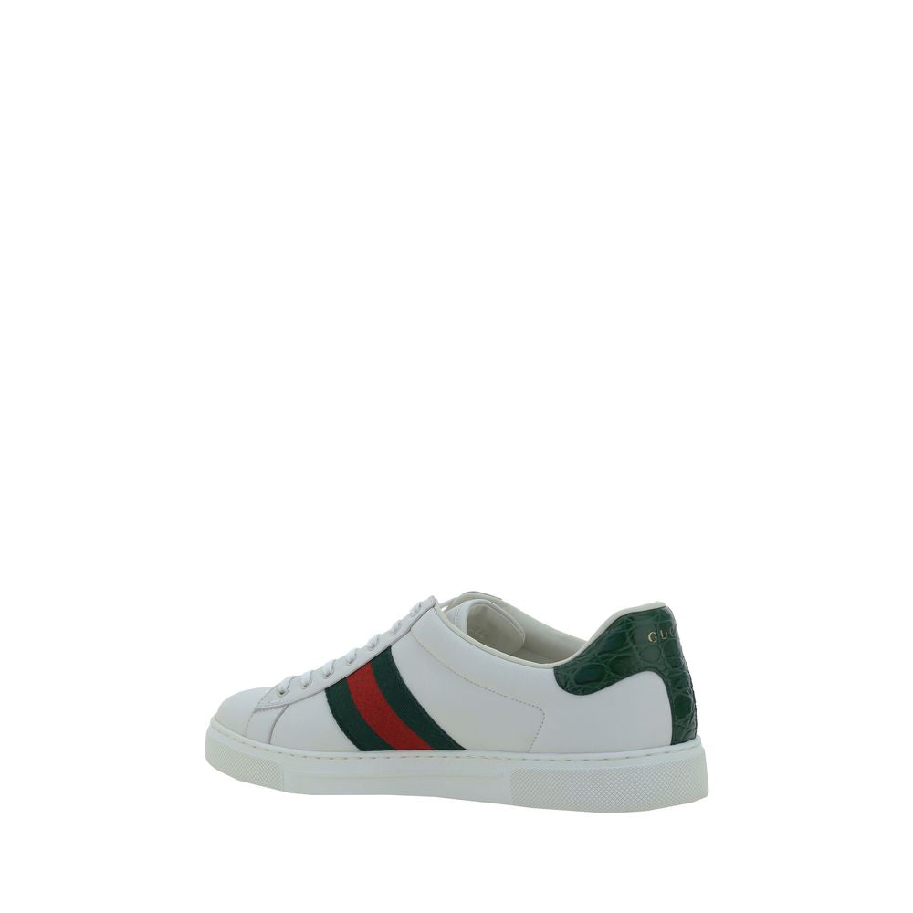 Gucci Sneakers από Δέρμα Μοσχαριού σε Λευκό