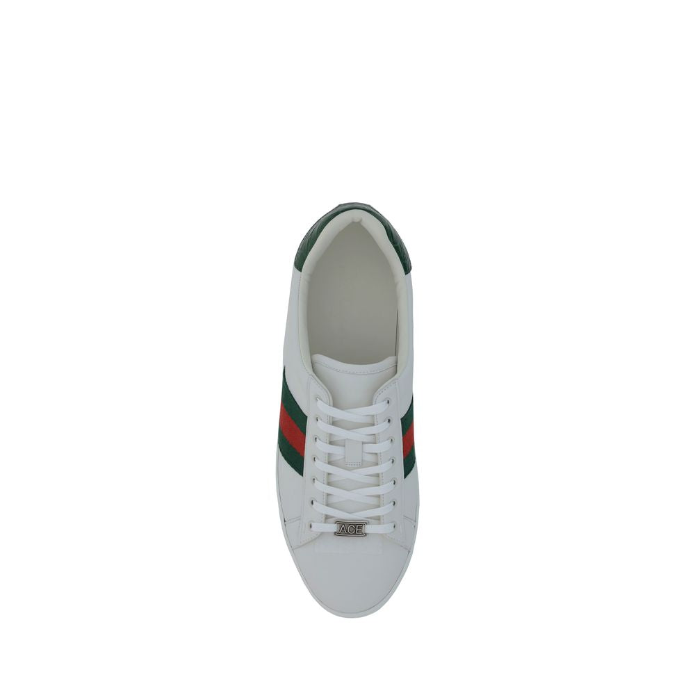 Gucci Sneakers από Δέρμα Μοσχαριού σε Λευκό