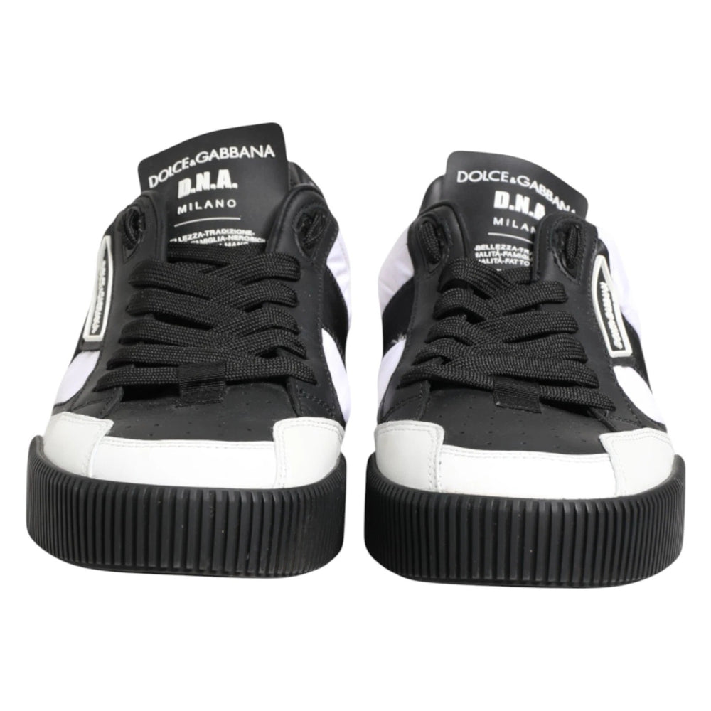 Black White MIAMI Low Top Men Sneakers Shoes