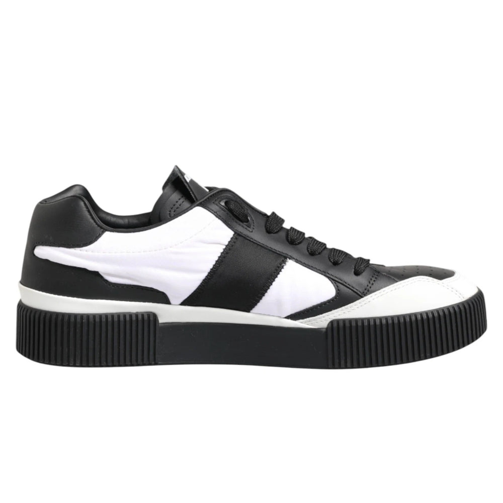 Black White MIAMI Low Top Men Sneakers Shoes
