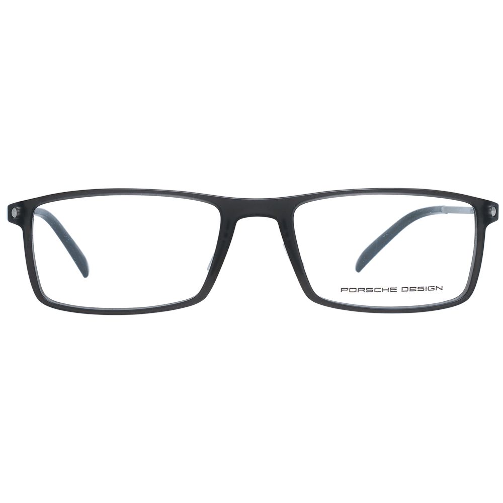 Porsche Design Ορθογώνια Γυαλιά Οράσεως από Μέταλλο και Πλαστικό σε Γκρι
