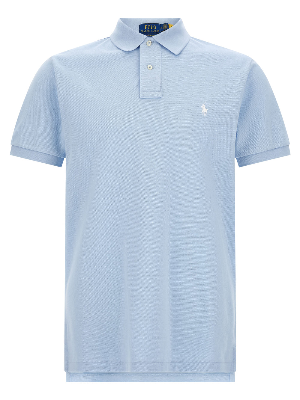 Blue Cotton Polo Shirt