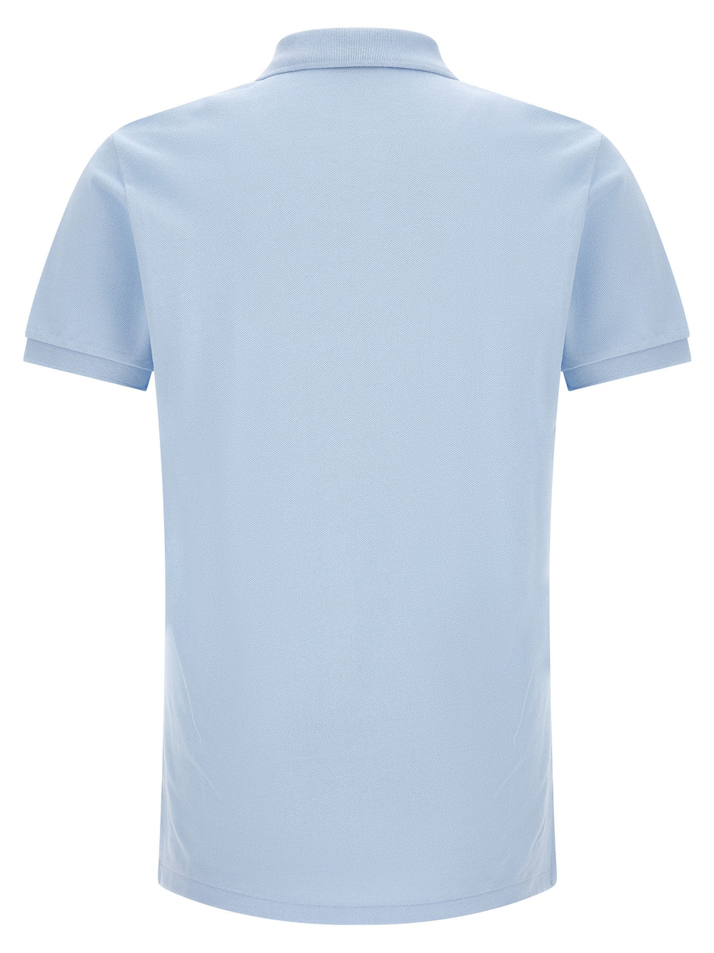 Blue Cotton Polo Shirt