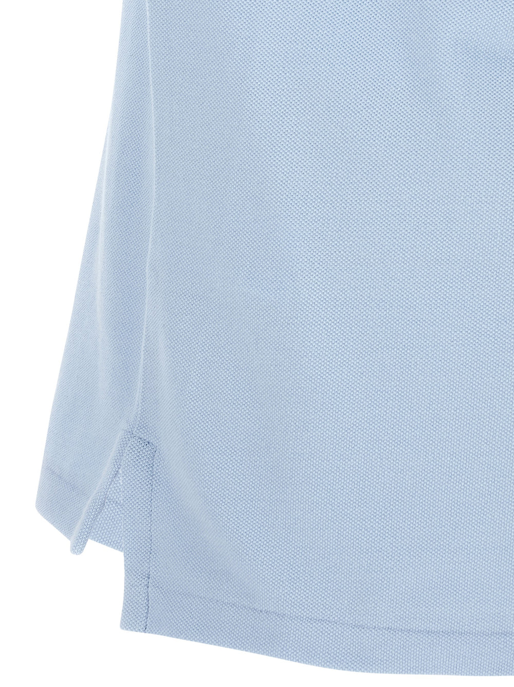 Blue Cotton Polo Shirt