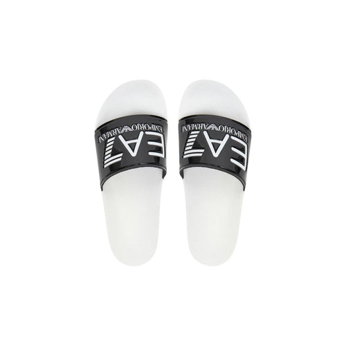 Black And White Pvc Slippers
