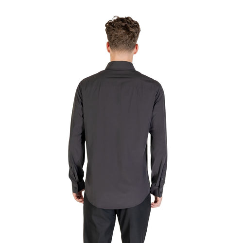 Black Elastane Dress Shirt