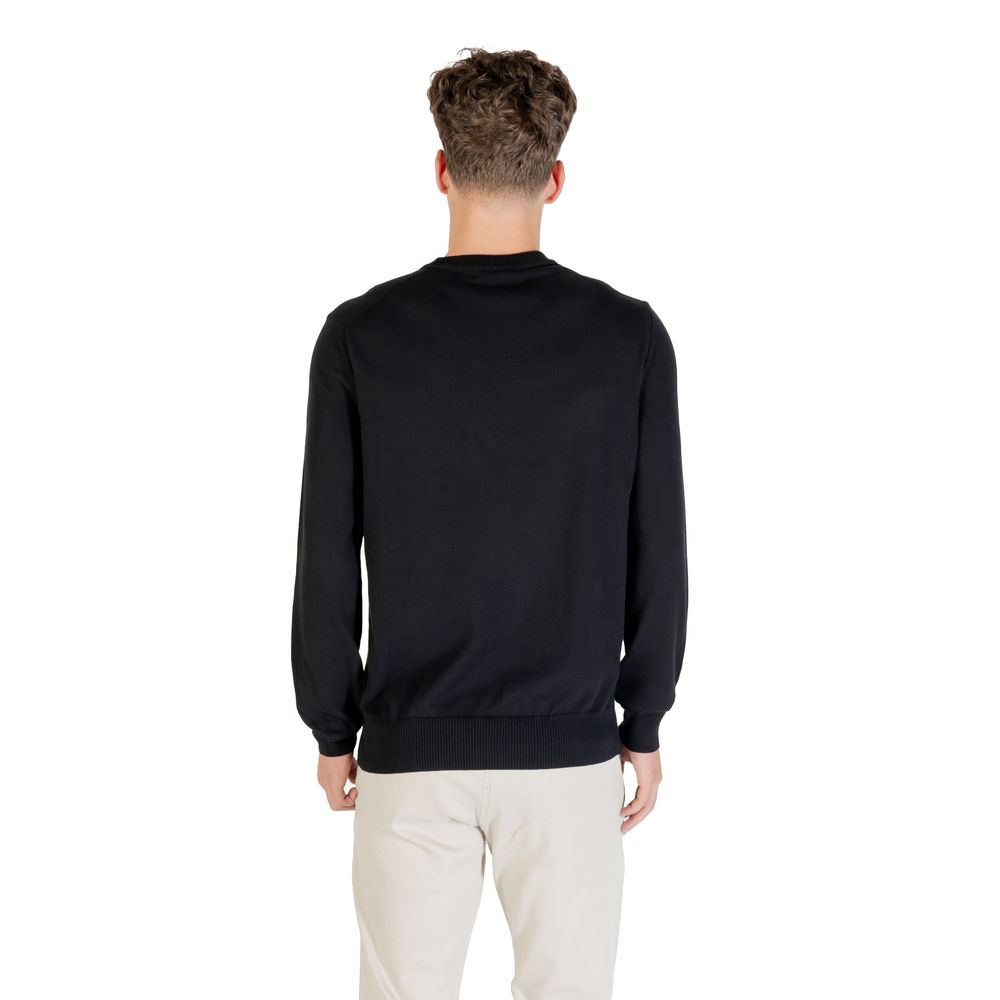 Black Cotton Sweatshirt