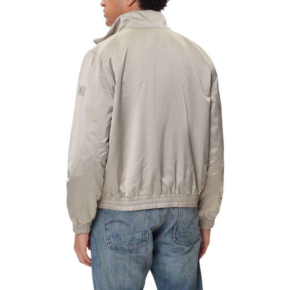 Beige Recycled Polyester Bomber