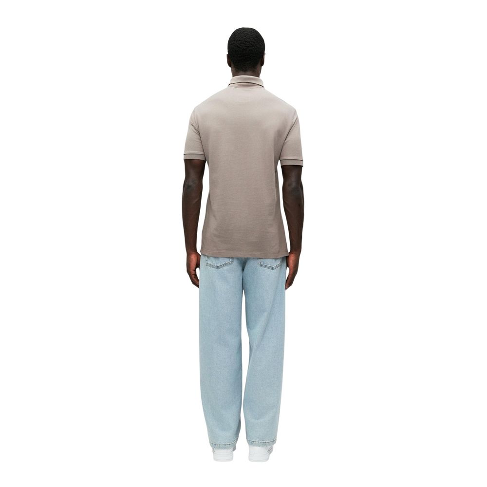 Brown Cotton Polo Shirt