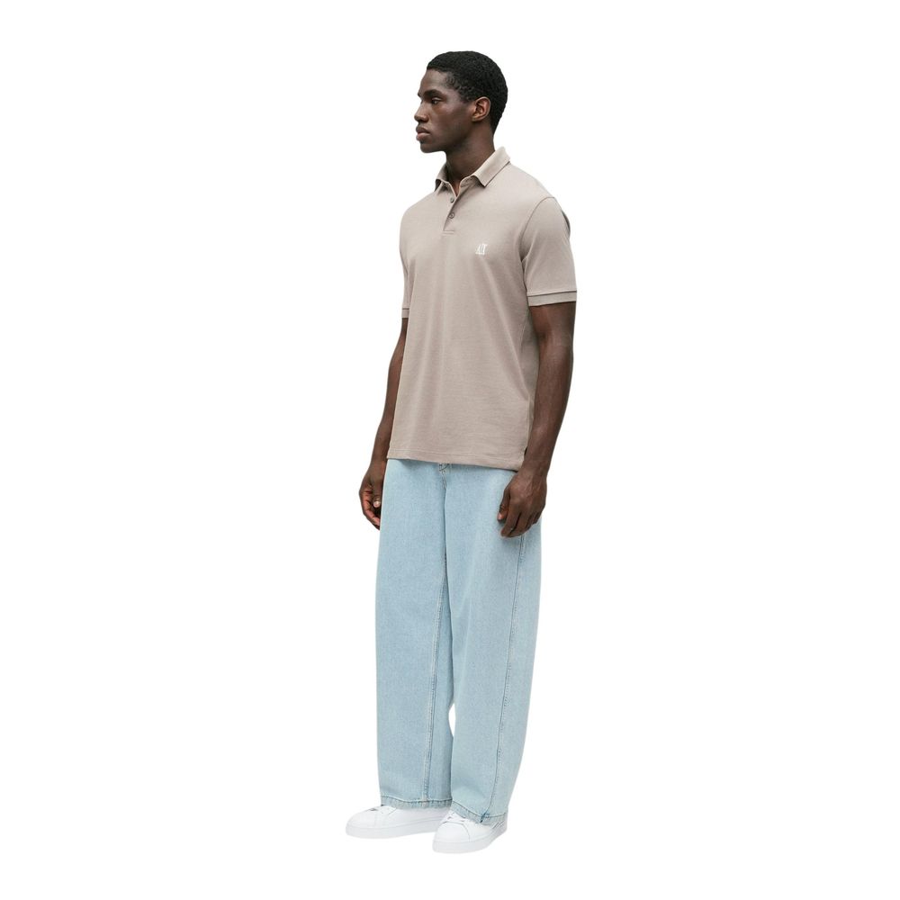 Brown Cotton Polo Shirt