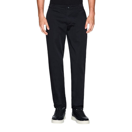 Armani Exchange Cotton Skinny Pants in Black