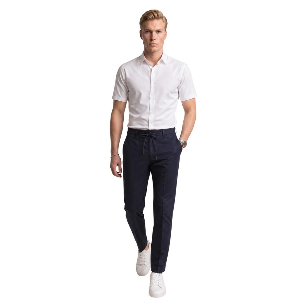 Armani Exchange Short-Sleeve Shirt in White