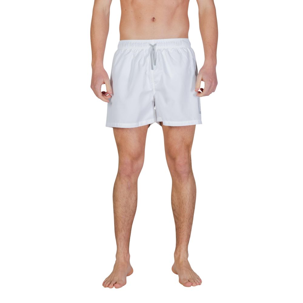 EA7 Emporio Armani Δίχρωμα σορτς Κολύμβησης από Πολυεστέρα σε Ναυτικό Μπλε