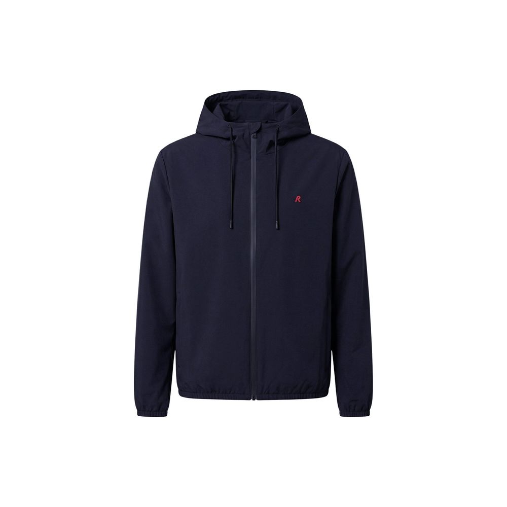 Blue Polyester Shell Jacket