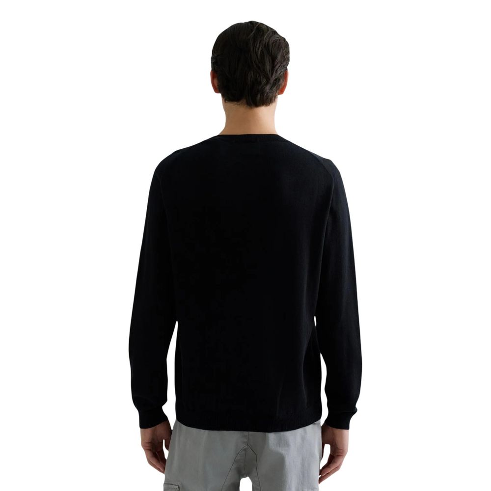 Black Cotton Sweatshirt