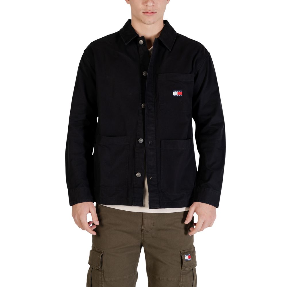 Tommy Hilfiger Μπουφάν από Ανακυκλωμένο Βαμβάκι Μαύρο