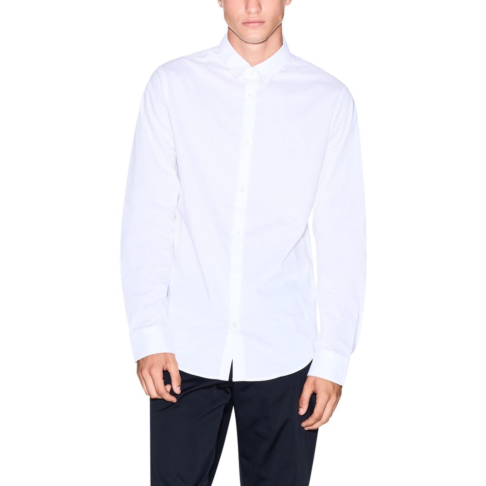 White Cotton Dress Shirt
