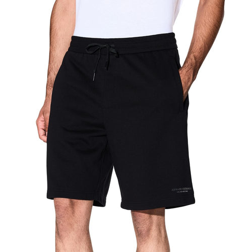 Armani Exchange Βαμβακερό Σορτς σε Μαύρο