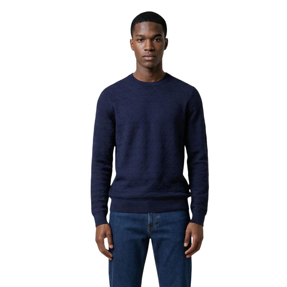 Armani Exchange Viscose Blend Sweater in Blue