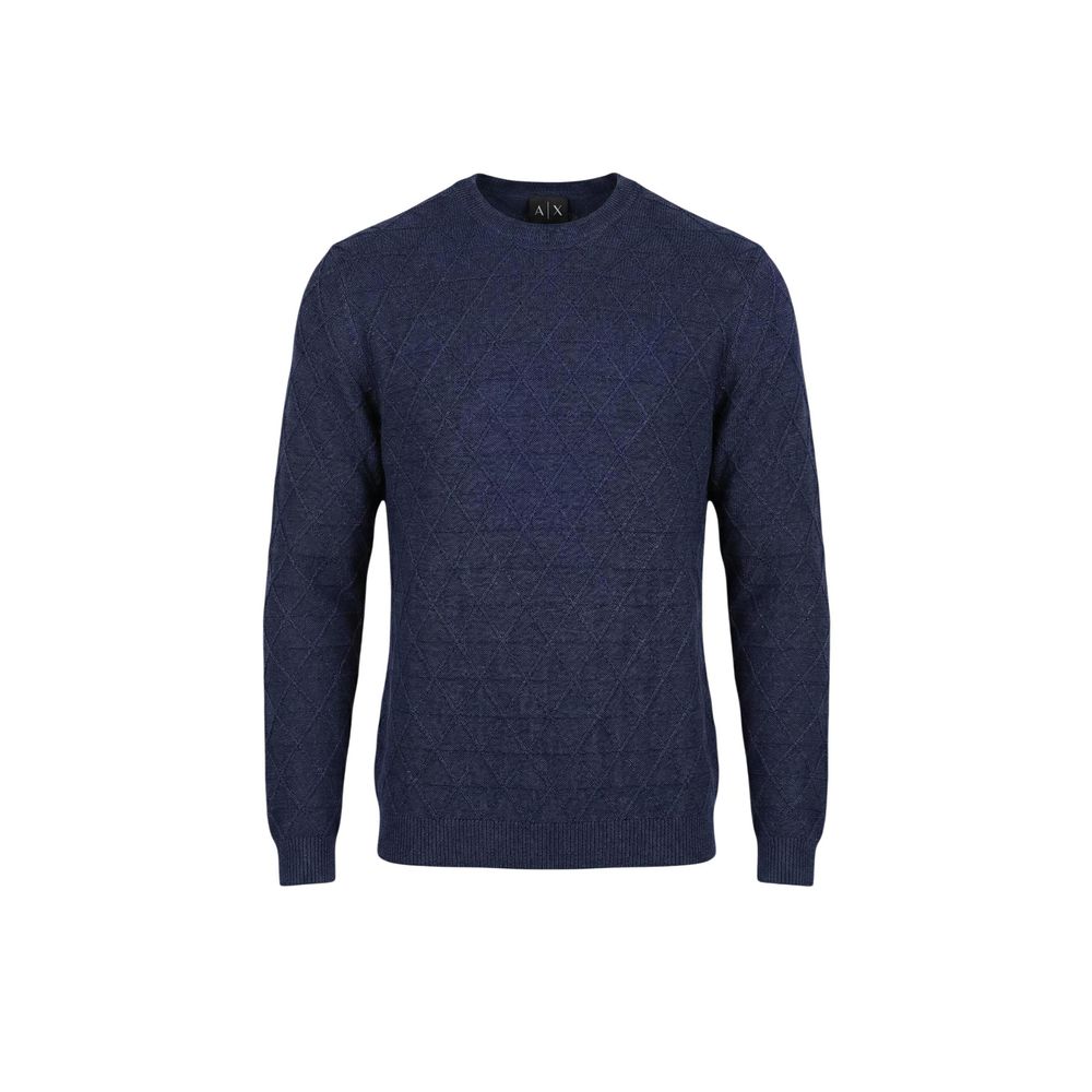 Armani Exchange Viscose Blend Sweater in Blue