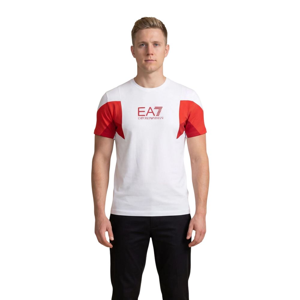 EA7 Emporio Armani T-Shirt από 100% βαμβάκι σε Λευκό