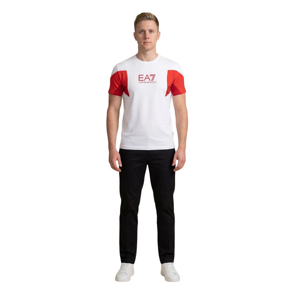 EA7 Emporio Armani T-Shirt από 100% βαμβάκι σε Λευκό