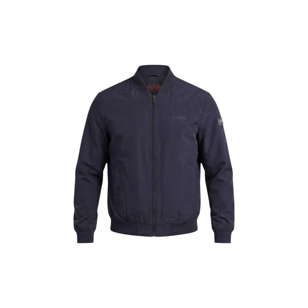 Guess Μπουφάν Bomber από Πολυεστέρ Μπλε