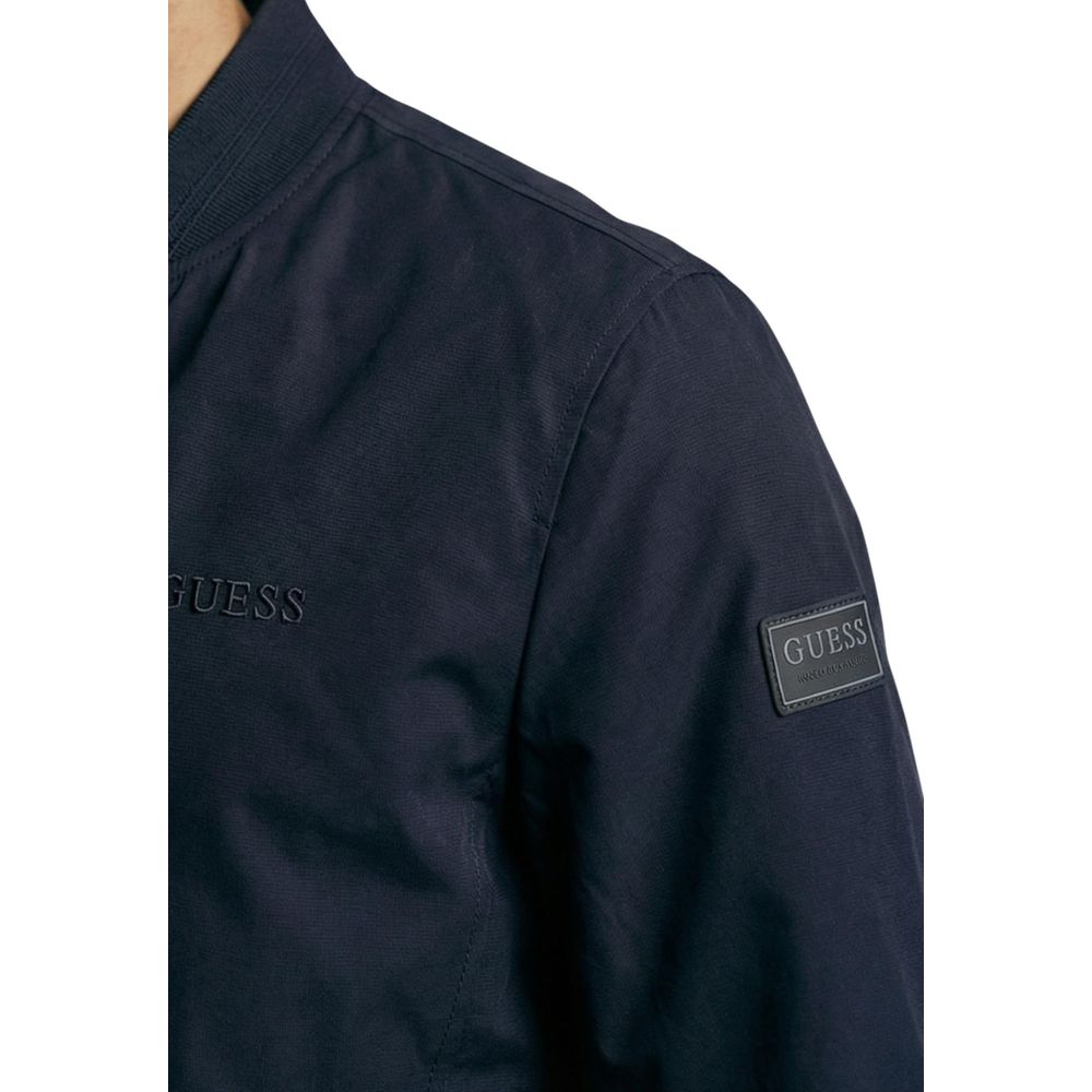 Guess Μπουφάν Bomber από Πολυεστέρ Μπλε