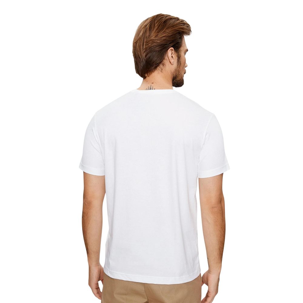 Gant Λευκό Βαμβακερό T-Shirt
