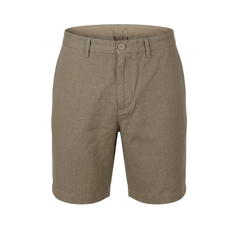 Armani Exchange Cotton-Linen Bermuda Shorts in Green