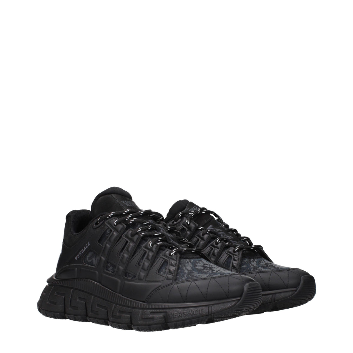Versace Sneakers από Ύφασμα σε Μαύρο