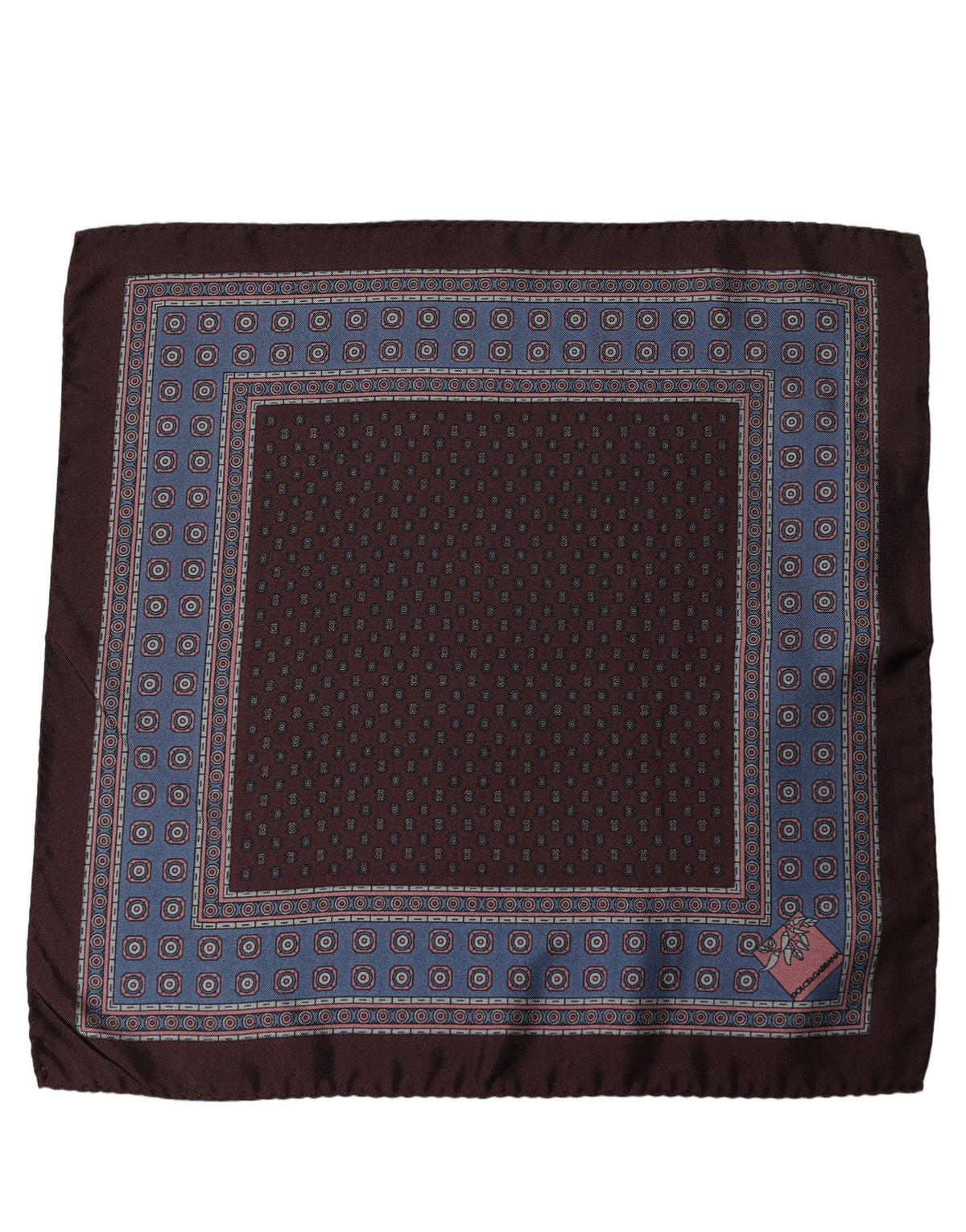 Dolce & Gabbana 100% Silk Pocket Square in Maroon